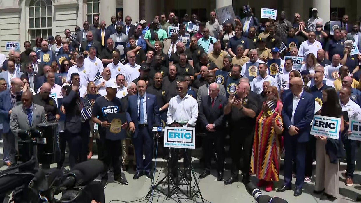 Eric Adams picks up NYC police union endorsements in mayor's race ...
