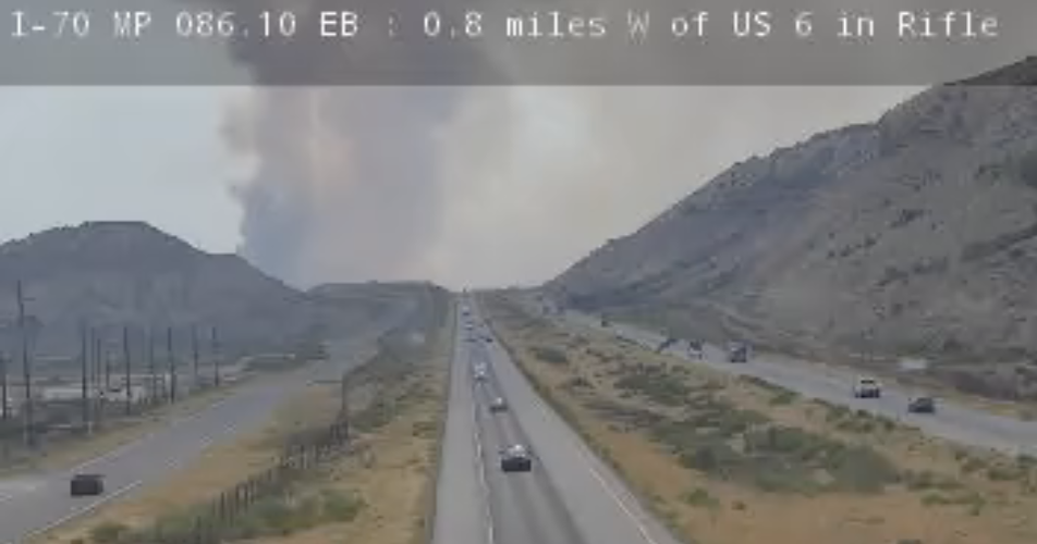 Evacuations ordered due to fire in western Colorado north of Parachute 