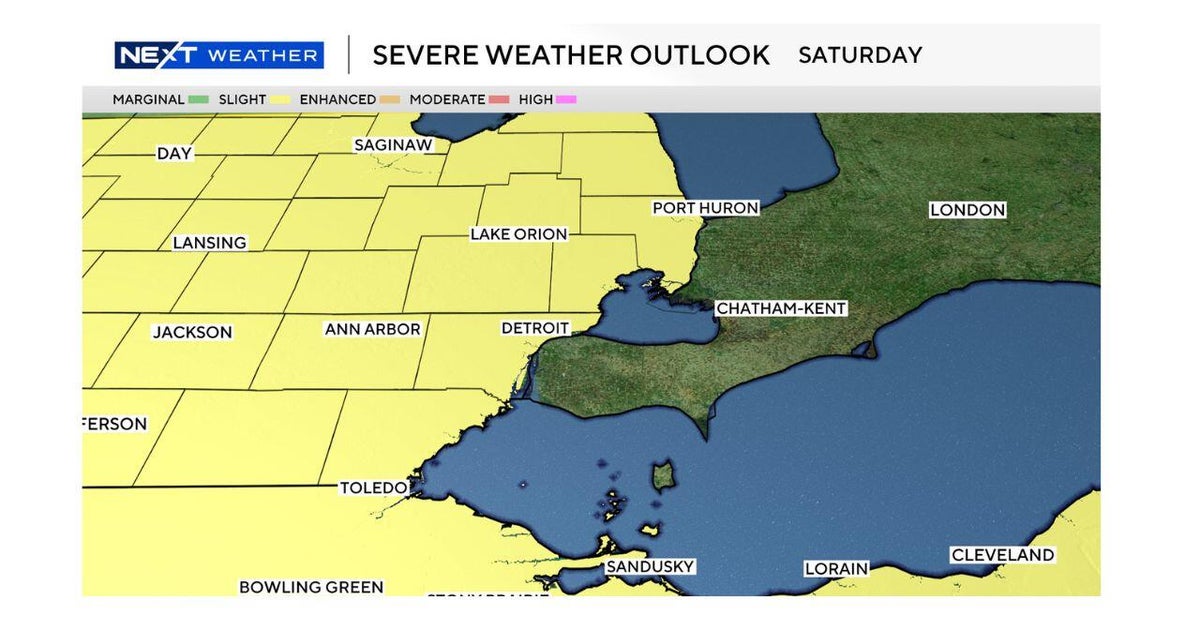 Severe weather possible Saturday in Southeast Michigan 