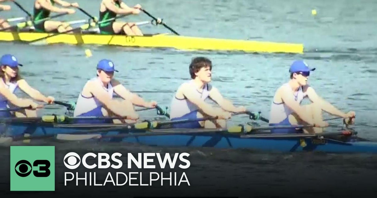 Young rowers prepare to take to the Schuylkill River for the ...