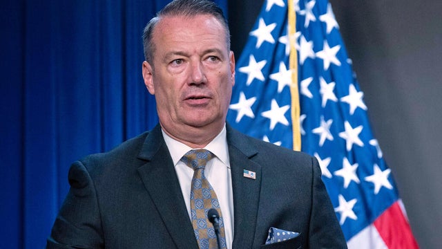 Acting ICE Director Todd Lyons in an interview with CBS News on Friday, July 18, 2025. 