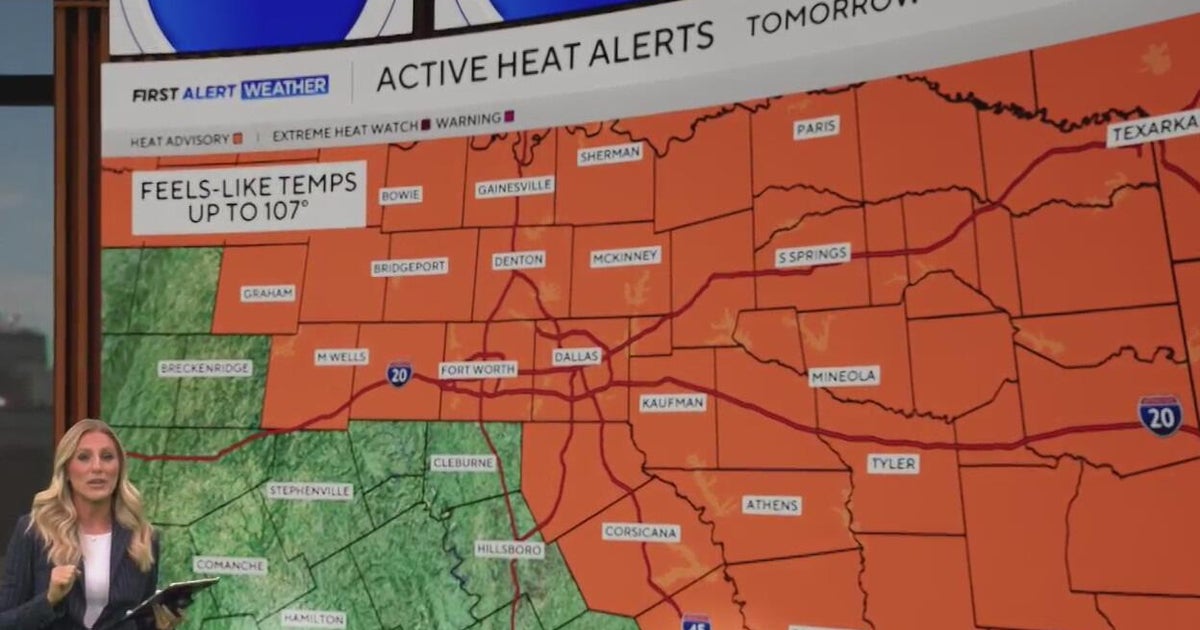 Heat alerts begin Thursday for North Texas - CBS Texas