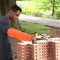 "Cardboard Genius" artist creating new sculpture in Fairmount Park today