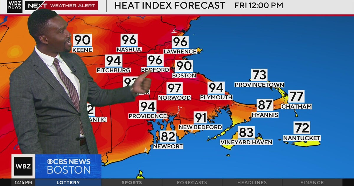 Next Weather: WBZ midday forecast for July 24 - CBS Boston