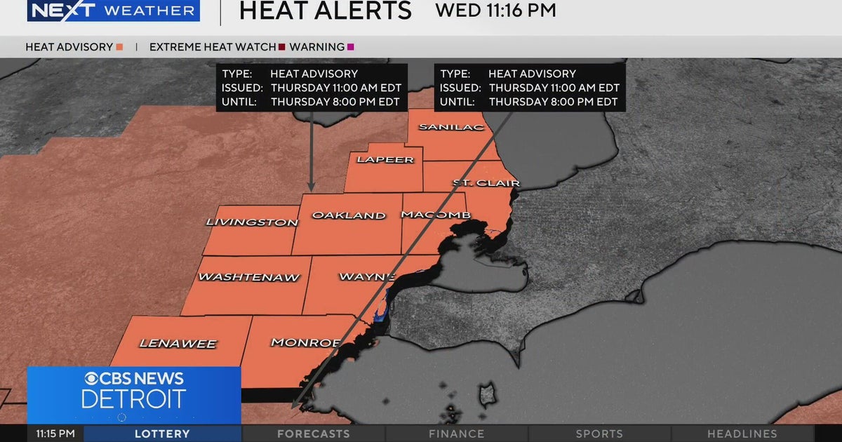 Heat returns with storms - CBS Detroit
