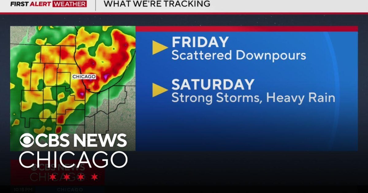 Scattered downpours Friday in Chicago - CBS Chicago