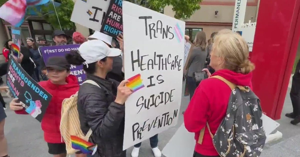 Kaiser's pause on youth gender-affirming surgeries sparks divided protest in San Francisco 