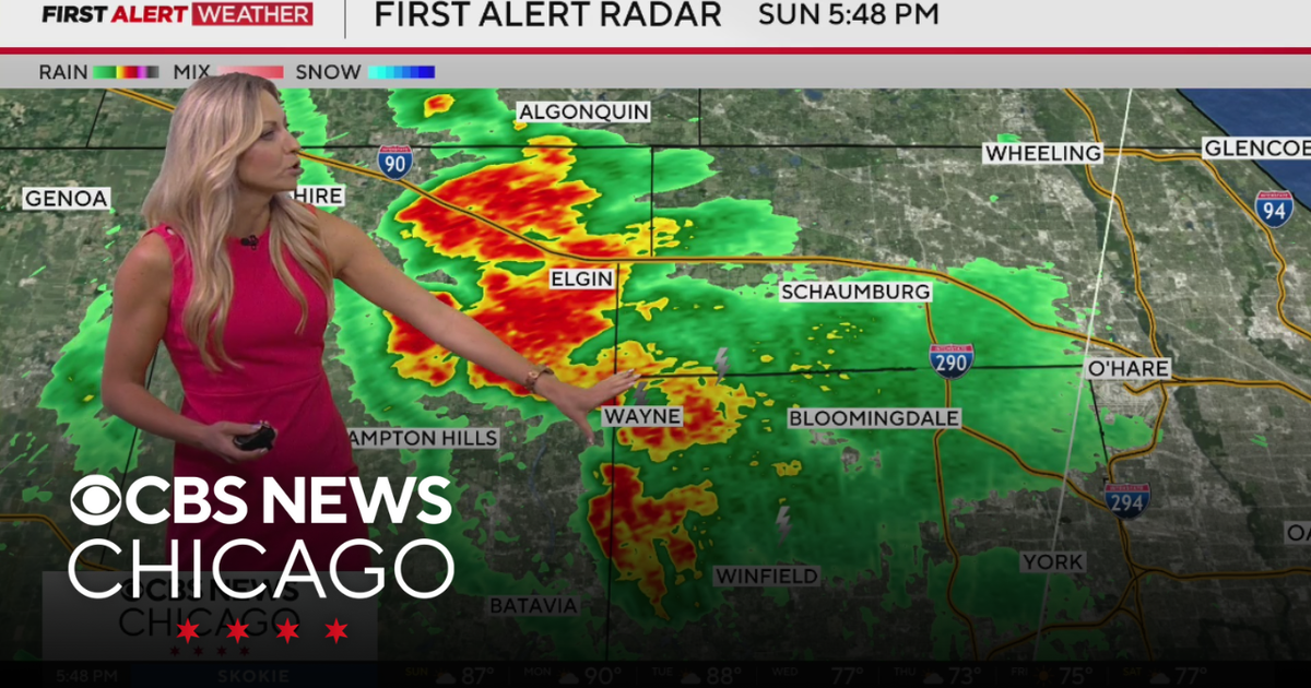 Isolated storm chances persist Sunday night - CBS Chicago