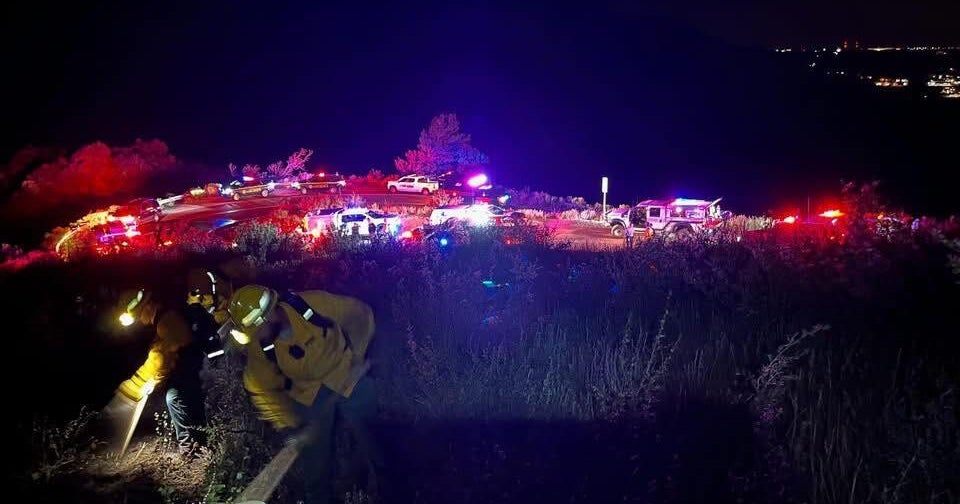 Brush fire on Lookout Mountain caused by fireworks, officials say 