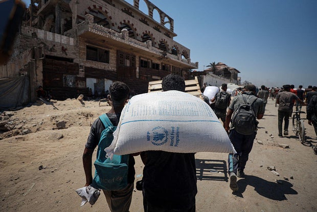 Aid trucks enter Gaza during tactical suspension announced by Israeli army