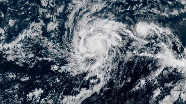 Hurricane Iona is seen in the Pacific Ocean in a satellite image captured at 3:10 p.m. EDT, July 28, 2025. 