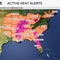 Heat maps show half the U.S. under advisories, warnings