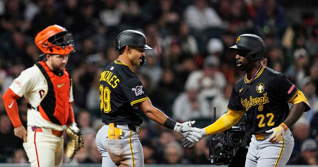 Pirates win 6-5 on night of Giants' top pitching prospect's debut 