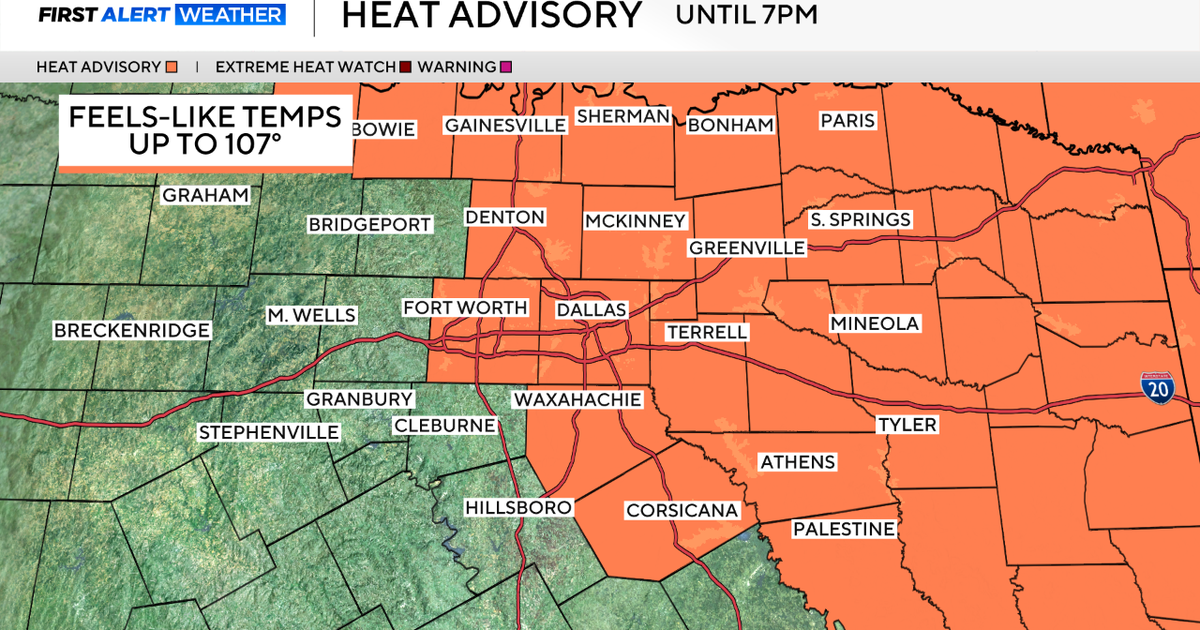 Heat advisory continues in North Texas as temperatures reach triple digits