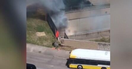 DART train fire causes service disruptions for Downtown Dallas 