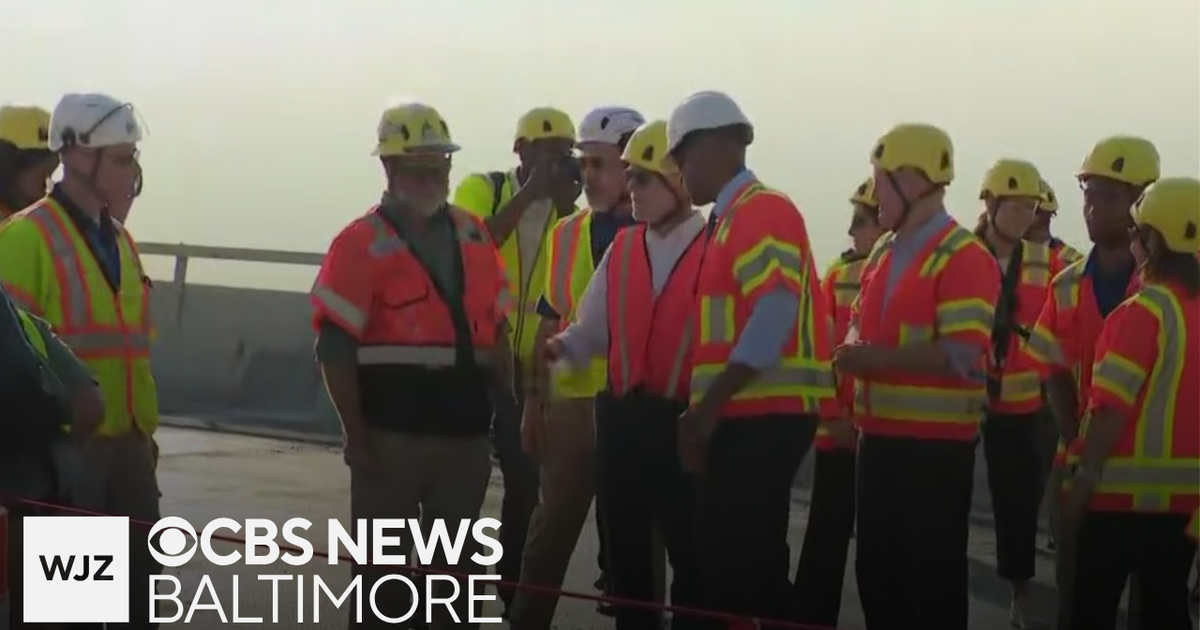 Maryland leaders tour Key Bridge demolition site in Baltimore