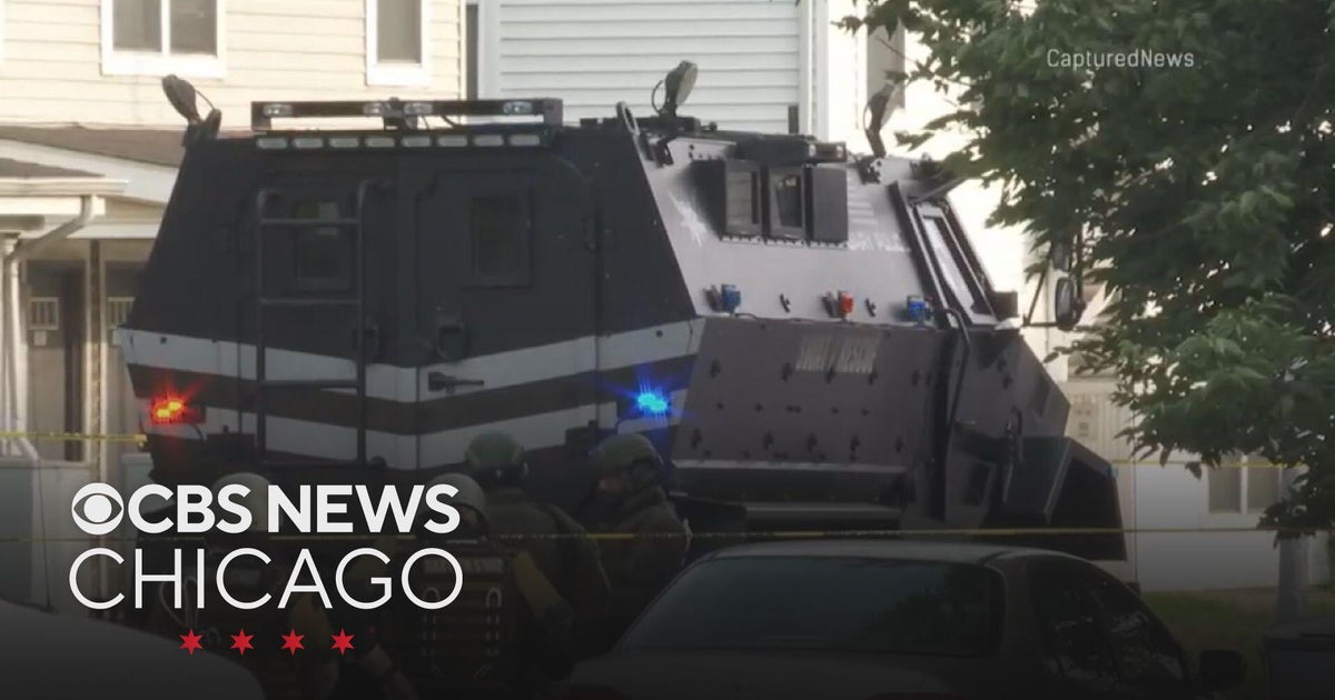 SWAT response outside Gary, Indiana home
