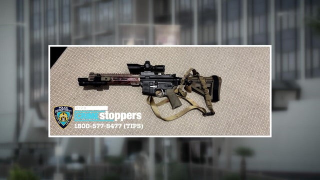 A rifle 