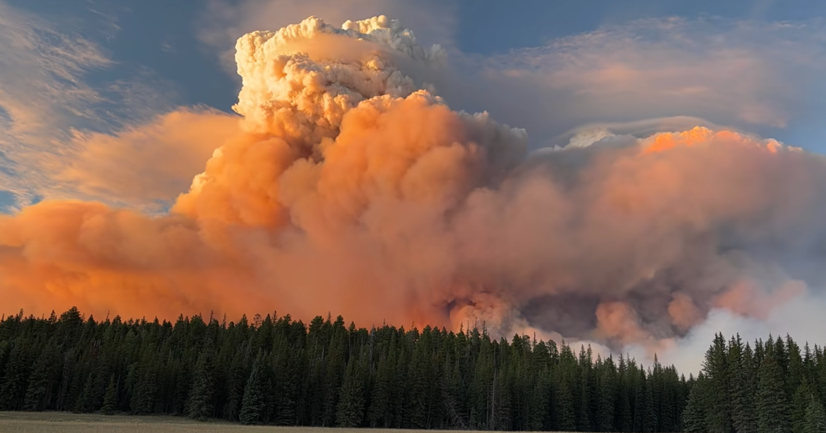 Video shows Grand Canyon wildfire smoke forming huge pyrocumulus cloud 