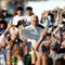 Pope Leo XIV tours the Tor Vergata camp in the popemobile to 