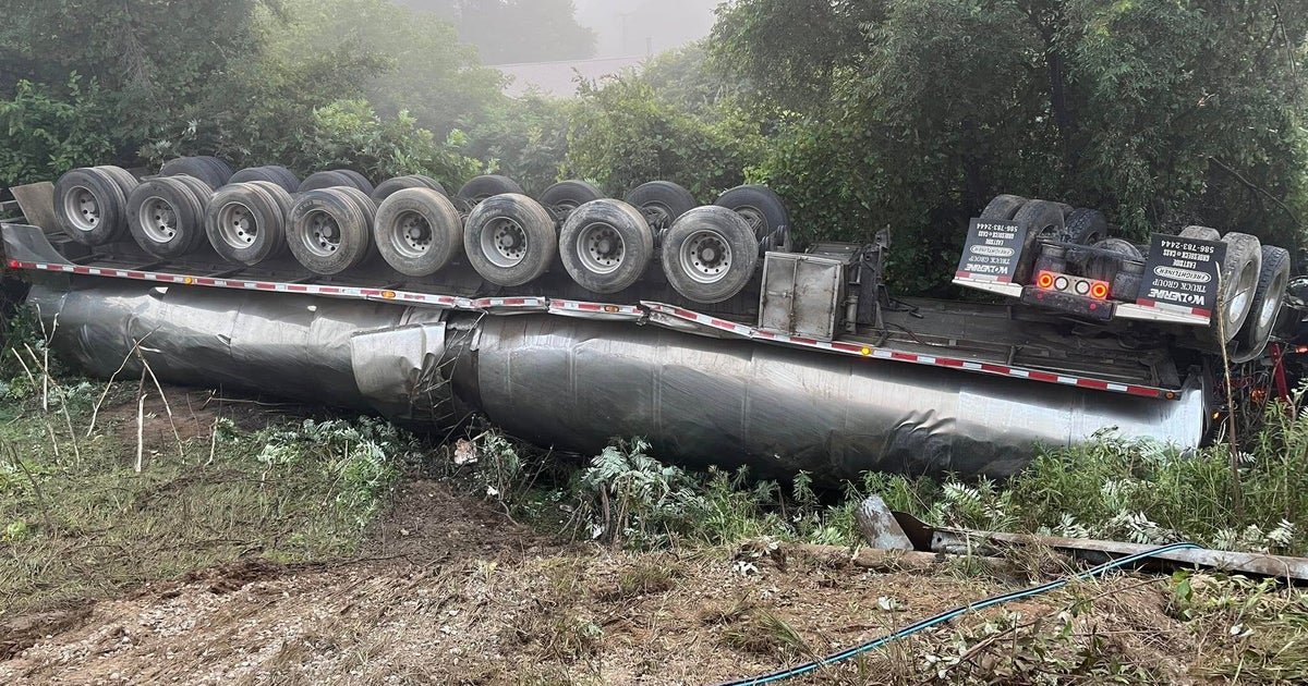 Milk tanker overturns in Michigan, spills 12,000 gallons of milk 