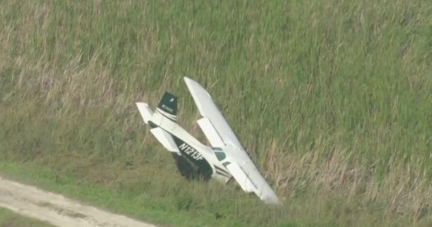Two people rescued after small plane went down in Everglades in western Broward, authorities say