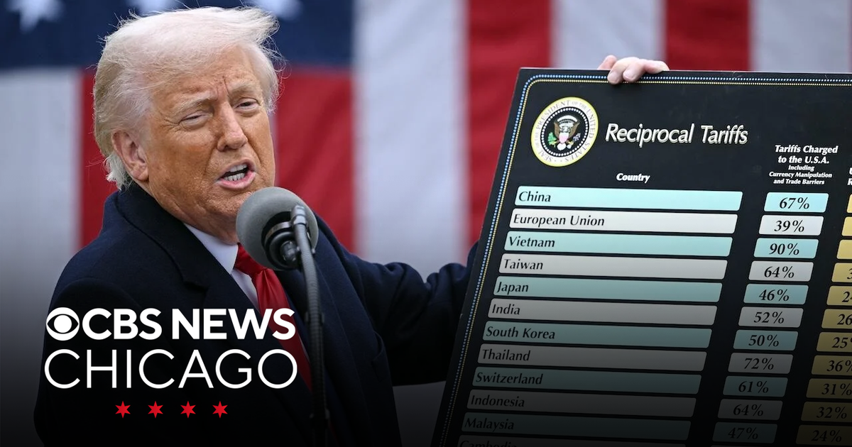 Trump tariffs officially in effect on dozens of nations - CBS Chicago