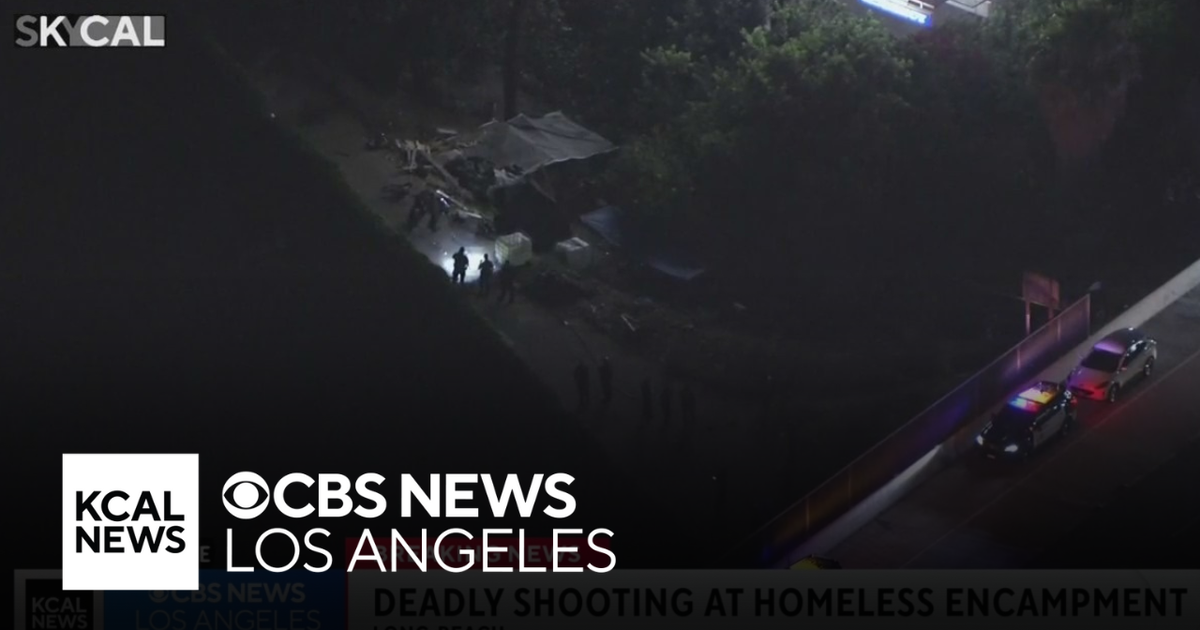 2 dead after shooting at Long Beach homeless encampment - CBS Los Angeles