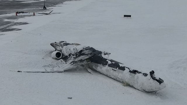 Detroit flight attendant sues Delta Airlines over Toronto plane crash 
