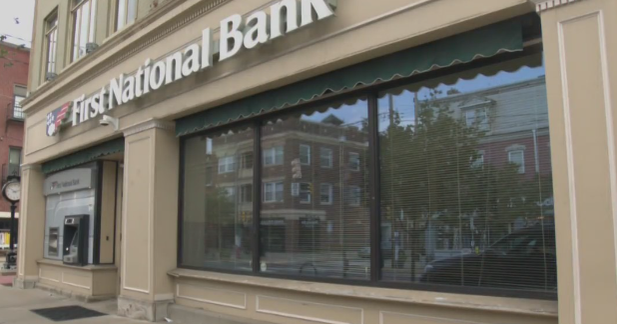 Man arrested, charged with robbing First National Bank in Bloomfield 
