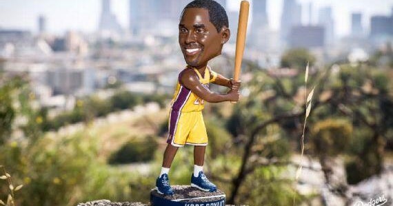 Fans flock to Dodger Stadium for chance at Kobe Bryant bobblehead 