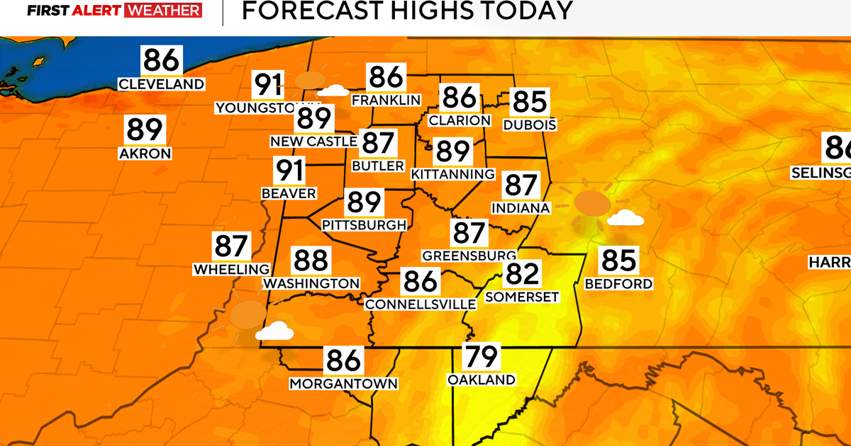 Unseasonably hot temperatures coming to Pittsburgh this week 