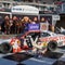 NASCAR star breaks collarbone after falling from car in victory lane
