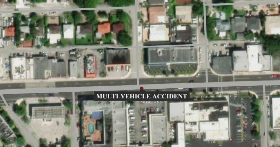 3 hospitalized after multi-vehicle crash in West Miami, authorities say – CBS News