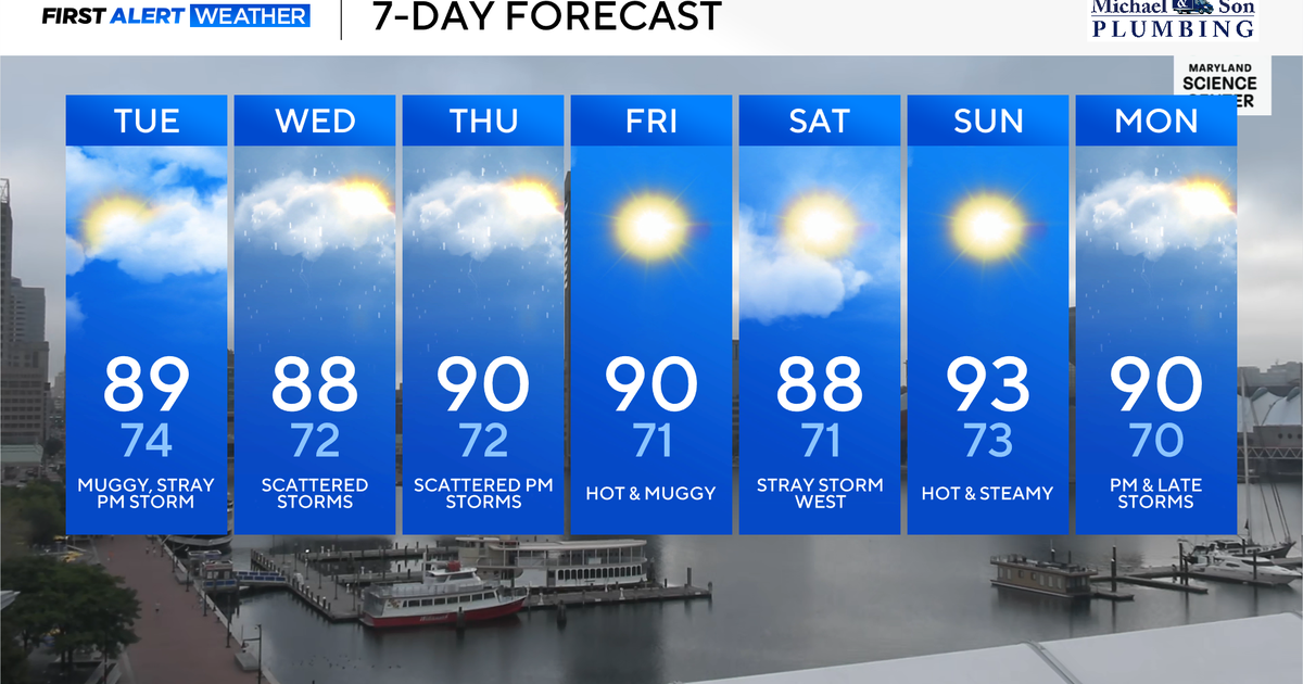 Morning Clouds Give Way to Heat, Humidity Across Maryland 