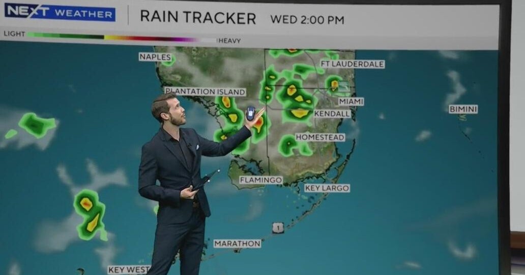 Scattered afternoon showers and storms across South Florida - CBS Miami