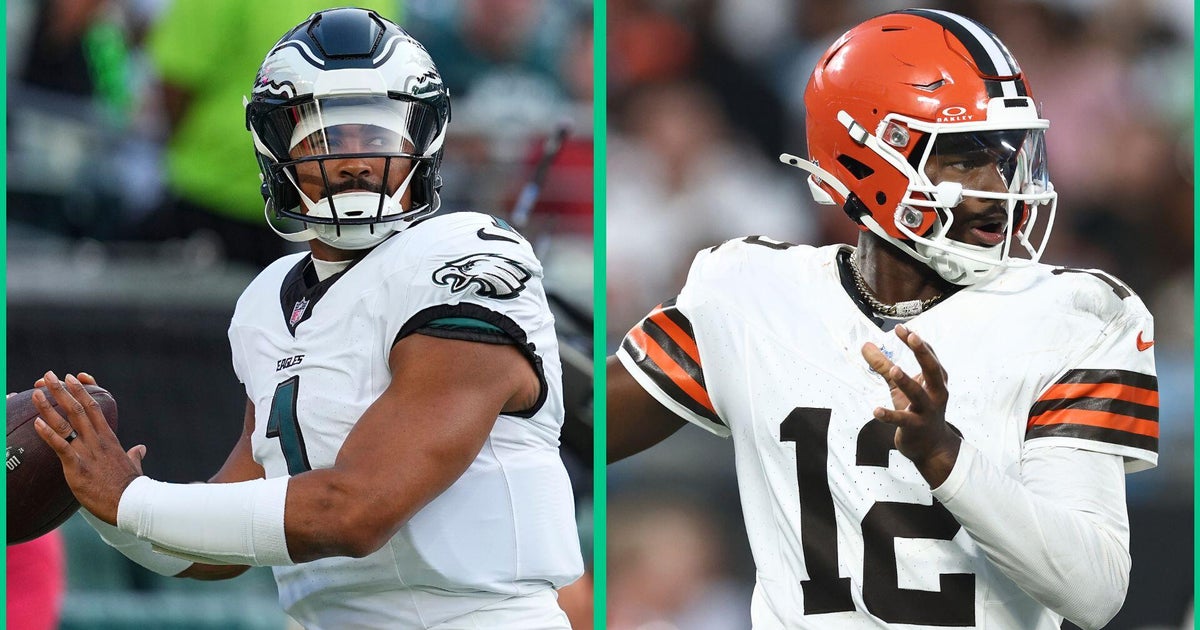 What did Hurts say to Sanders at Eagles-Browns joint practice? 