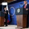 President Trump and Russian President Vladimir Putin hold a press conference at Joint Base Elmendorf-Richardson on Aug. 15, 2025, in Anchorage, Alaska. 