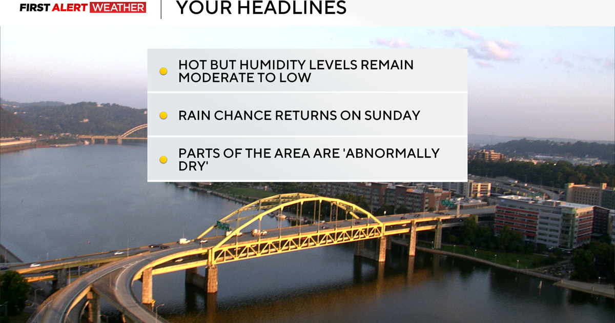 Pittsburgh in for a "dry" heat on Friday and Saturday 