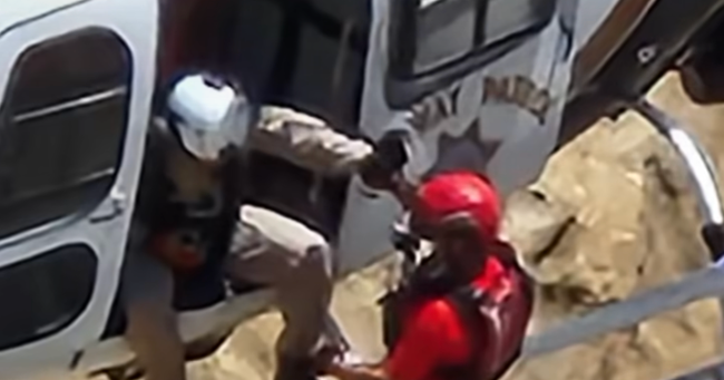 Man rescued by helicopter after 2 days trapped behind California waterfall