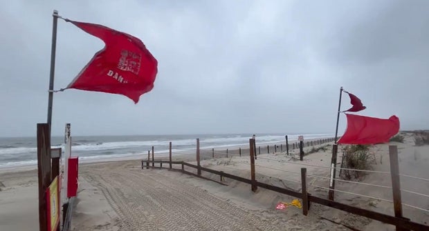 Conditions at Assateague Island in Maryland due to Hurricane Erin