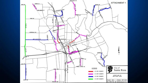 Santa Rosa Speed Limit Reduction Proposal 