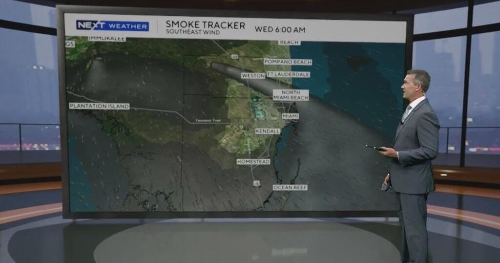 Smoke from 1,600 acre Everglades brush fire drifts over Fort Lauderdale, western suburbs