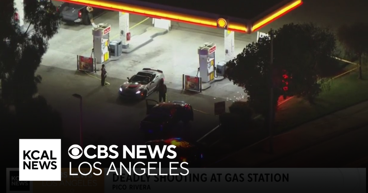 Man dead after shooting at Pico Rivera gas station - CBS Los Angeles