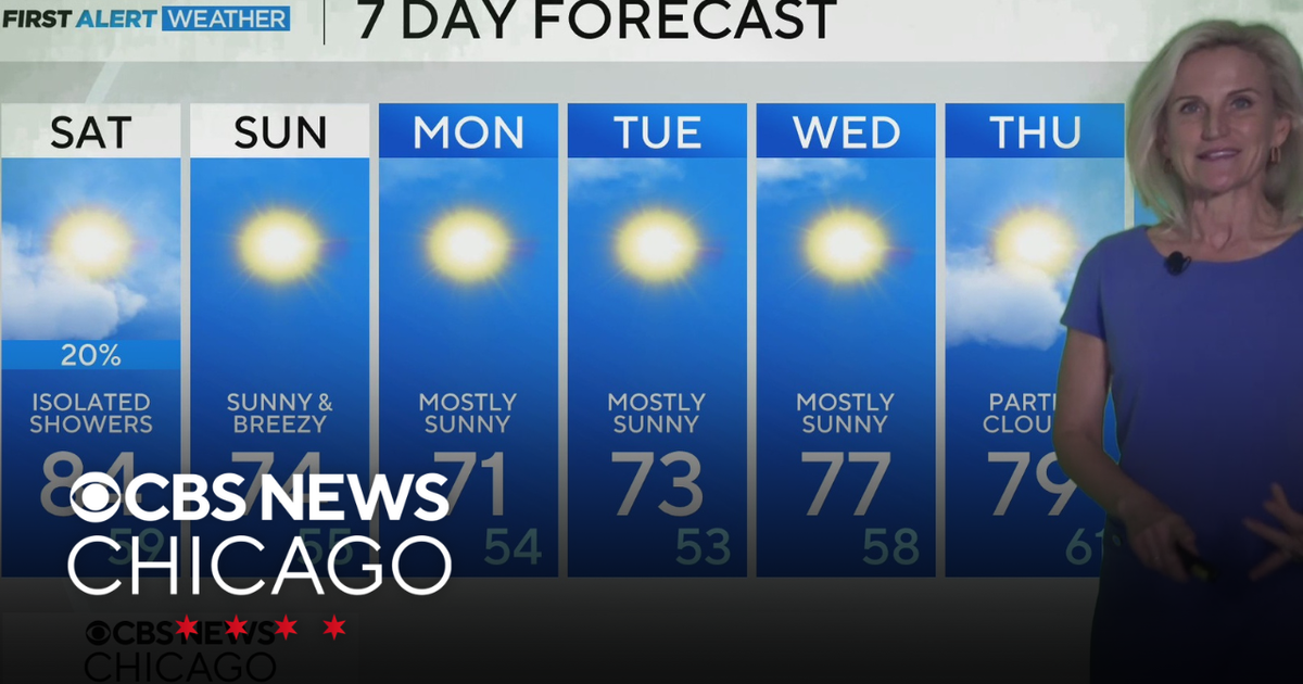80s for highs then stretch of cool weather for Chicago area - CBS Chicago