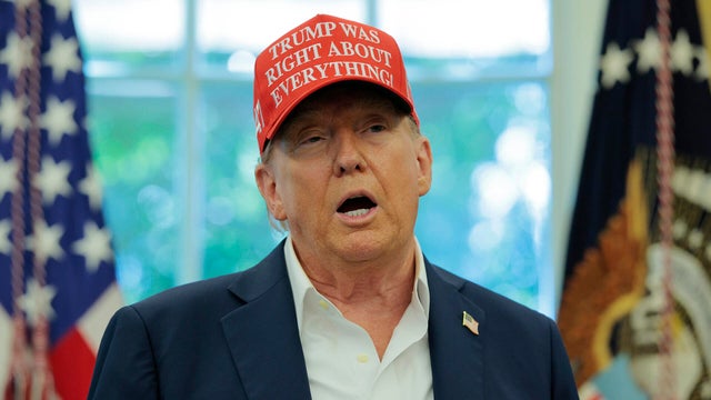 President Donald Trump Makes Announcement From The Oval Office 