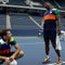 Nate Burleson and Tony Dokoupil try out for U.S. Open ball crew