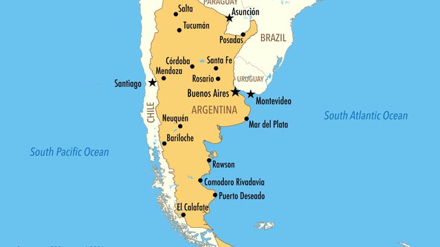Map of Argentina 