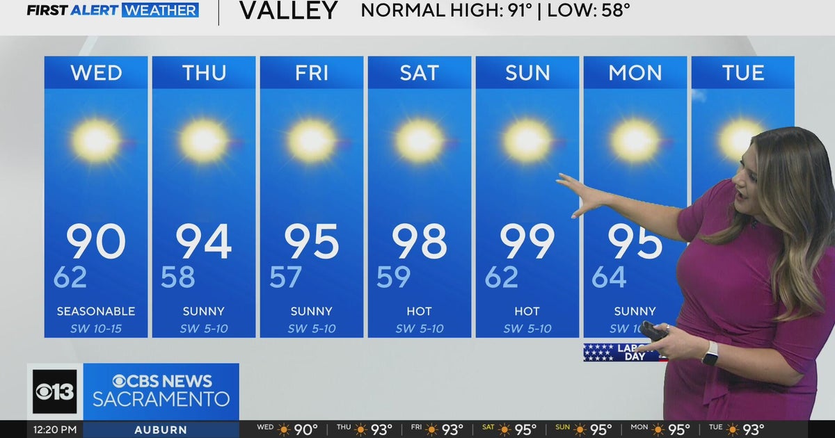 Wednesday afternoon weather forecast - Aug. 27, 2025