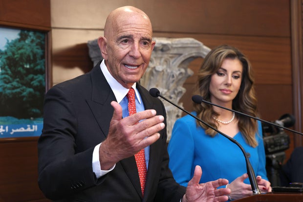 US Special Envoy for Syria Tom Barrack in Beirut 